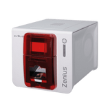 Evolis Zenius Expert, single sided, 12 dots/mm (300 dpi), USB, Ethernet, contactless, red