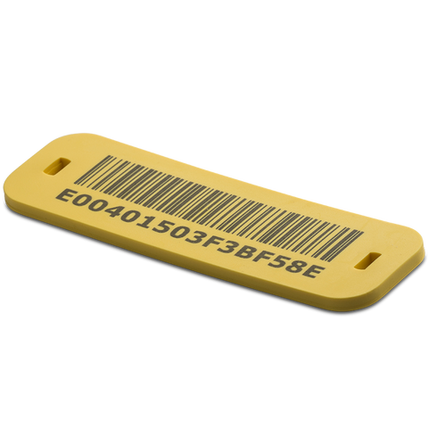 SLIMFLEX TAG UHF M730 YELLOW SLOT 1D BARCODE - EOL